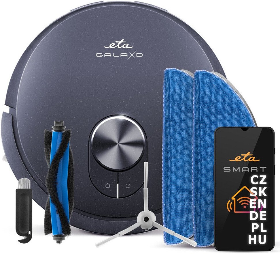 

Робот-пылесос ETA Galaxo 4239 90000 (черный/синий)