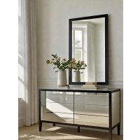 Зеркало eMZe Прямоугольное 50x70 DK4002.CHE (черный)