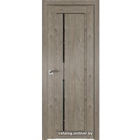 Межкомнатная дверь ProfilDoors 2.70XN L 80x190 (каштан темный, стекло дождь черный)