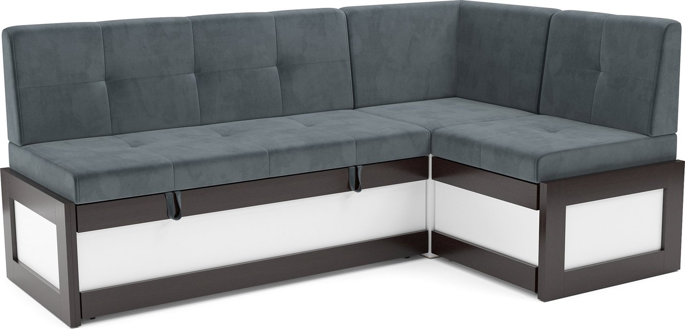 

Угловой диван Мебель-АРС Нотис 211х82х135.5 см M11-28-5 (велюр серо-синий HB-178/26)