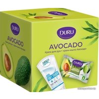 Подарочный набор Duru 1+1 Крем-мыло Авокадо с оливковым маслом 80 г + Крем для рук Инжир 75 мл