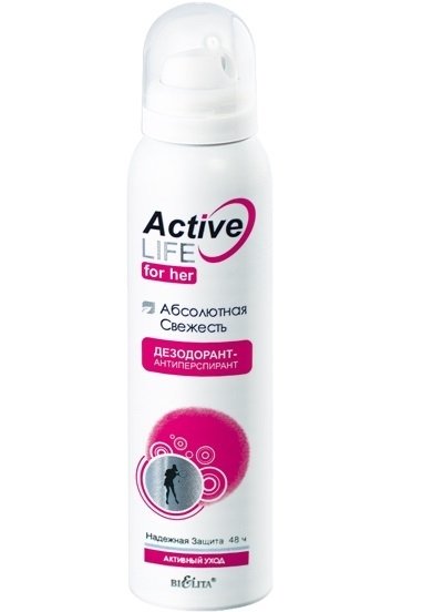 

Антиперспирант-спрей Belita Active Life для нее Абсолютная свежесть 150 мл