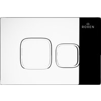 Унитаз подвесной Roxen Antares One Rimless 6 в 1 StounFix Dual Fresh 546881 (кнопка: хром)