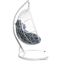 Подвесное кресло M-Group Для двоих 11450109 (белый ротанг/серая подушка)