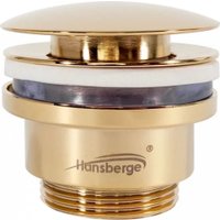 Донный клапан Hansberge H107 (золото глянец)