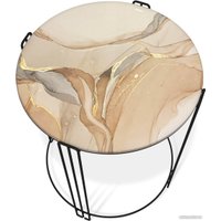 Журнальный столик Sheffilton SHT-CT53 (дымчатый топаз/черный муар)