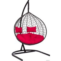 Подвесное кресло LetoLux Liverpool Twin XL (черный/красный)