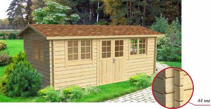 Садовый домик Vi Lario Oak 6х3-44 (с полом)