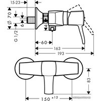 Смеситель Hansgrohe Metropol Classic 31360000 (хром)