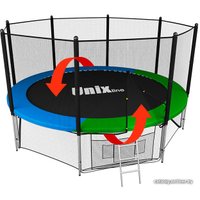 Батут Unix Line Classic 12ft Outside (синий/зеленый)