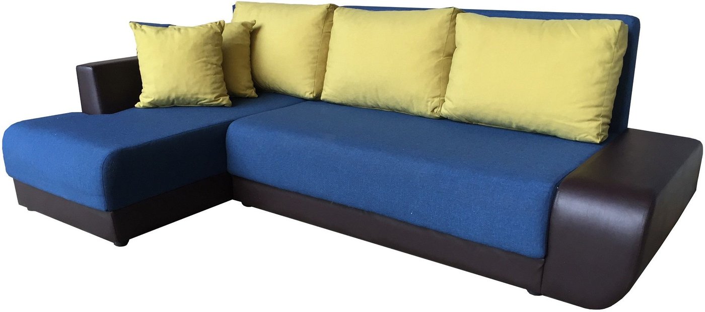 

Угловой диван Асмана Олимп-1 правый (кватро 23-13/кожзам коричневый)