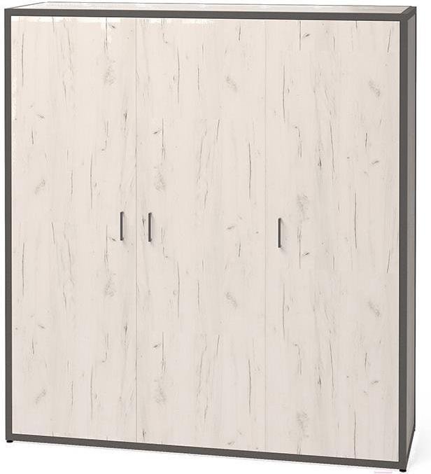 

Шкаф распашной Millwood Neo Loft ML-6/L (дуб белый craft/металл черный)