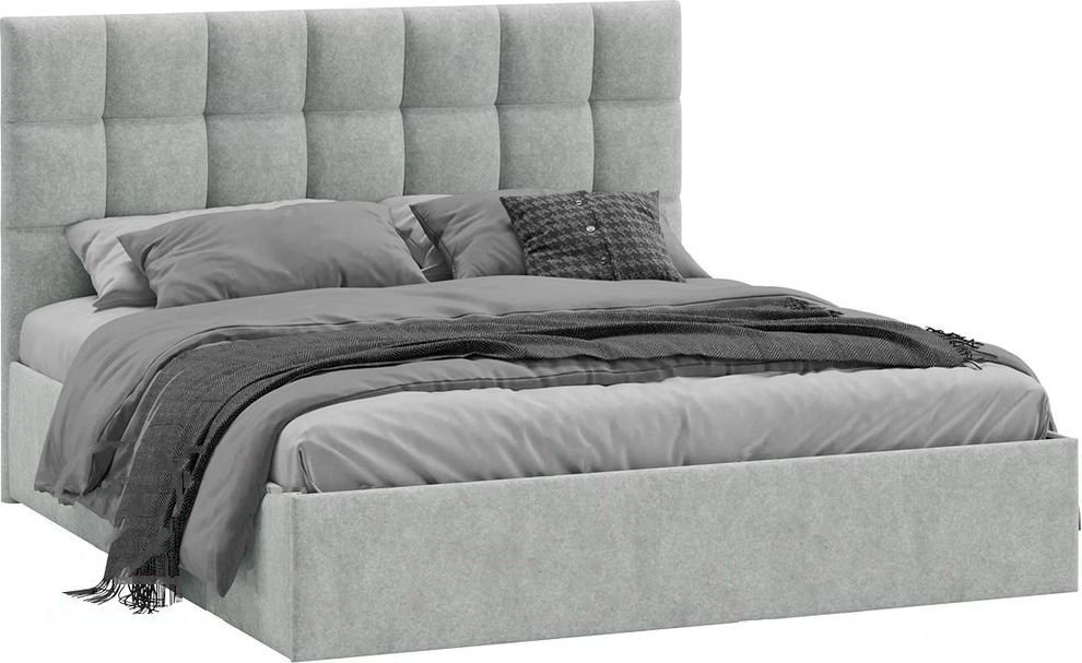 

Кровать Трия Эмбер универсальный тип 1 с ПМ и заглушиной 160x200 (Jercy Silver)