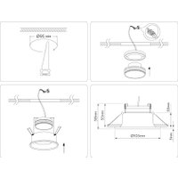 Точечный светильник Hotpoint TN51813 WH (белый)