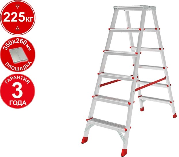 

Лестница-стремянка Новая высота NV 3121 (6 ступеней)