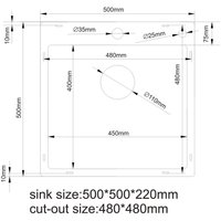 Кухонная мойка Stellar Decor S5050GL-D (золото)