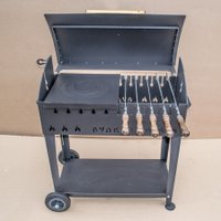 Мангал для дачи Вулкан Гриль XL 5 мм на колесах