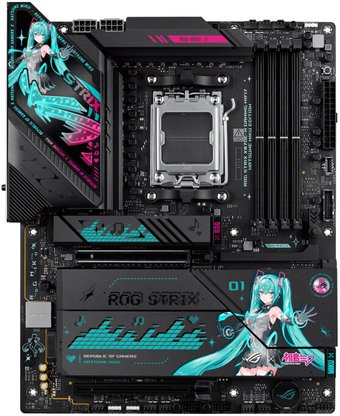 Материнская плата ASUS Rog Strix X870E-H Gaming WiFi7 Hatsune Miku Edition