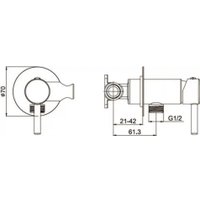 Гигиенический душ Filarete Roun FL100 (графит)