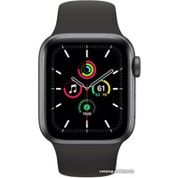 Умные часы Apple Watch SE 40 мм (алюминий серый космос/черный спортивный)