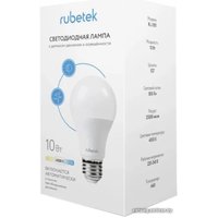 Светодиодная лампочка Rubetek RL-3101 A60 E27 10 Вт 4000 К