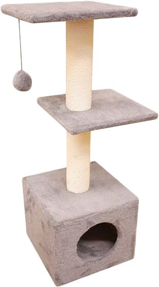 

Комплекс Cat House с двумя полками 1.0 (хлопок бежевый)