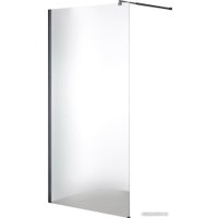 Душевая стенка Saniteco Walk-In SN-W8MB90 (90x200, матовое стекло, черный профиль)