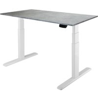 Стол для работы стоя ErgoSmart Ergo Desk Prime 1200x650x18 мм (бетон Чикаго/белый)