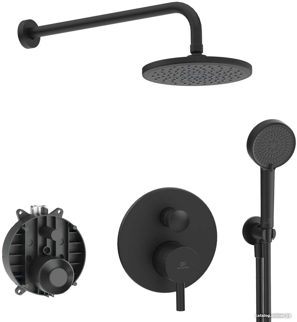 Душевая система  Ideal Standard Ceraline Black SetA6939XG-4