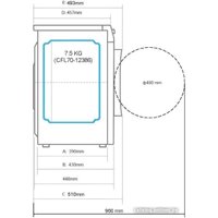 Стиральная машина CHiQ CFL70-12386BM3W в Лиде