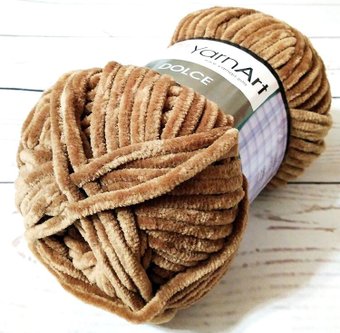 Yarnart Dolce 100% микрополиэстер 765 100 г (120 м, коричневый)