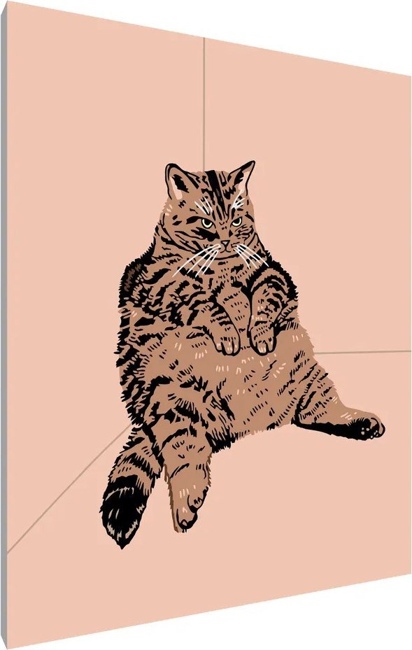 

Картина по номерам PaintLine Толстый кот PL-00106