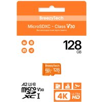 Карта памяти BreezyTech Ultra microSDXC Class 10/A2/V30 128GB (без адаптера)