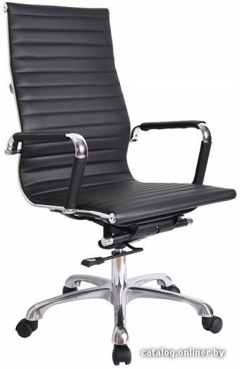 Офисное кресло AksHome Elegance Chrome Eco (черный)