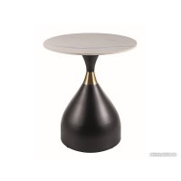 Журнальный столик Signal Virgo (белый/черный/золотой)