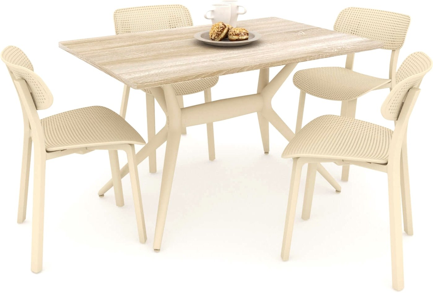 

Обеденная группа Sheffilton SHT-DS123 (бежевый/дуб сонома)