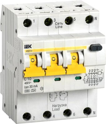 IEK АВДТ 34 C10 30мА MAD22-6-010-C-30