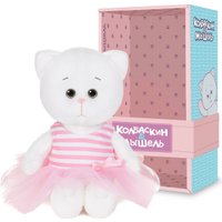 Классическая игрушка Колбаскин & Мышель Мышель в полосатом роз. платье с бантиком MT-MRT-КМ-0320249-20