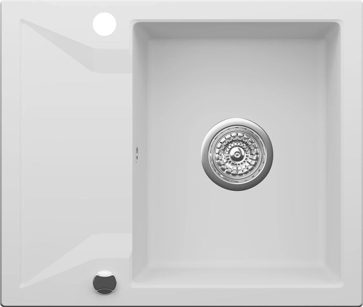 Кухонная мойка Kernau KGS J 4559 1B1D Pure White