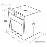 Электрический духовой шкаф MAUNFELD EOEM.769BG