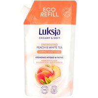  Luksja Мыло жидкое Персик и белый чай 400 мл (сменный блок)