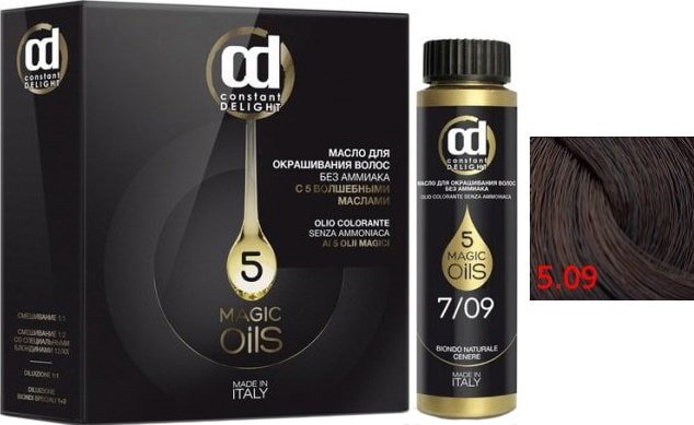 

Масло для окрашивания Constant Delight Olio-Colorante без аммиака 5.09 кофе