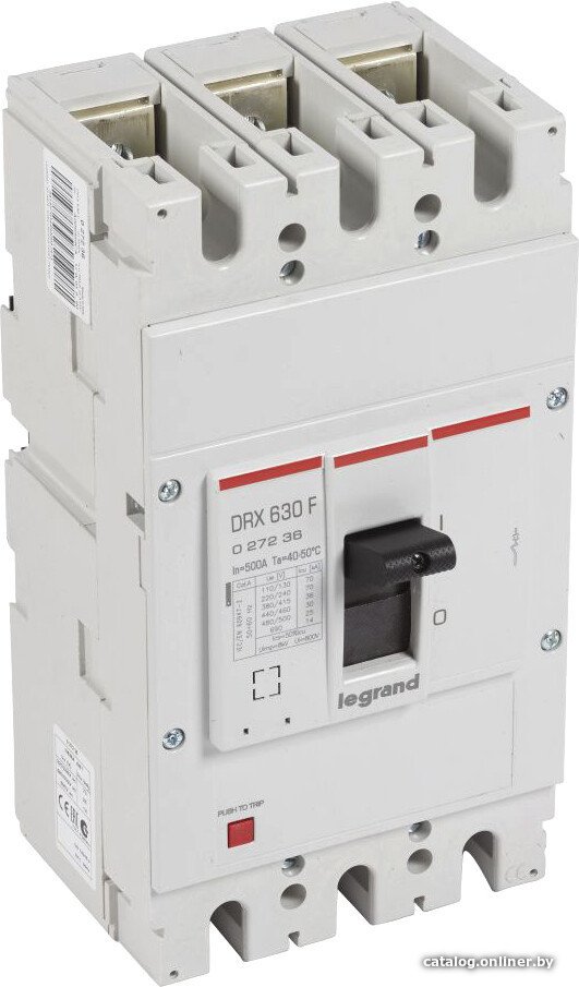 Выключатель автоматический Legrand DRX 630500A 3P 36кА 27236
