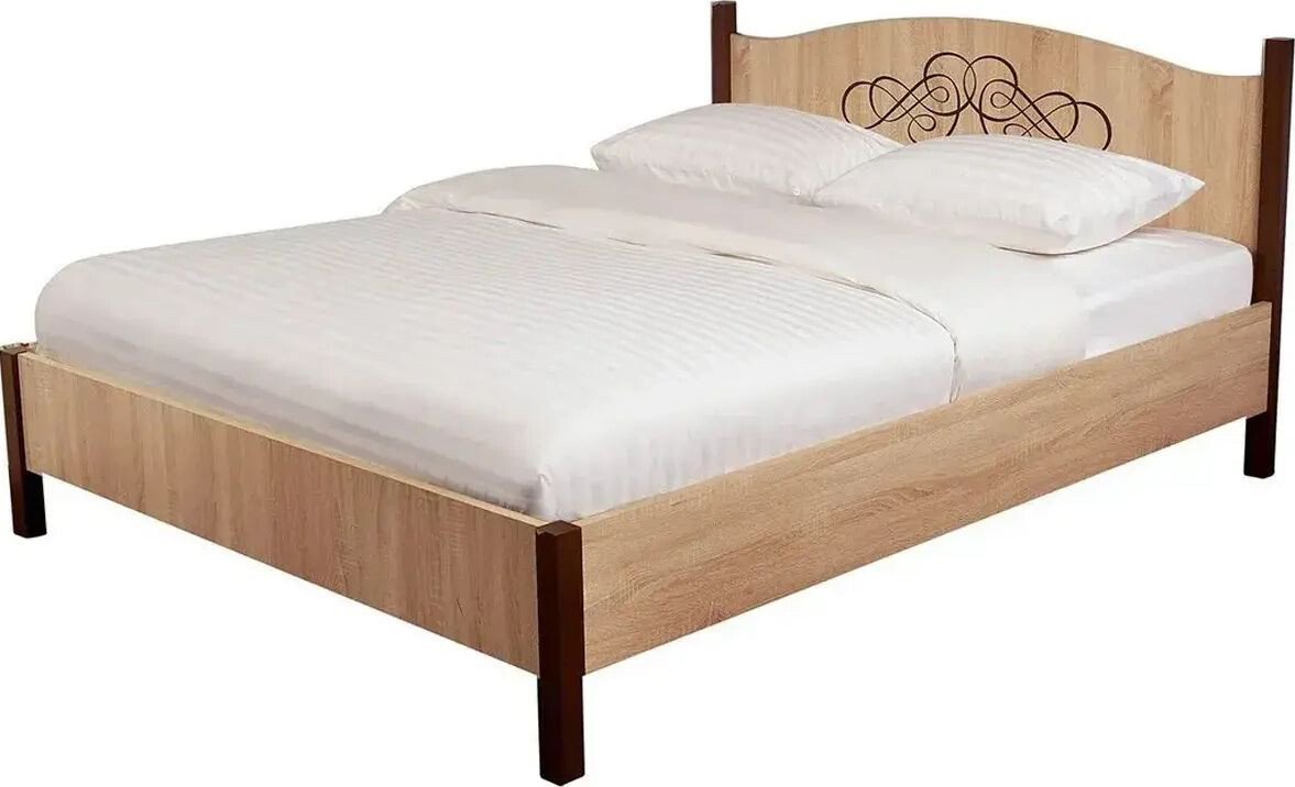 

Кровать Глазов Adele 1600x200 (дуб сонома)