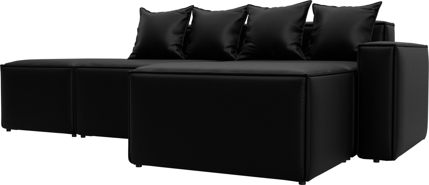 

Угловой диван Лига диванов Лига-063 угол правый 129790 (экокожа Grifon 18 черный)