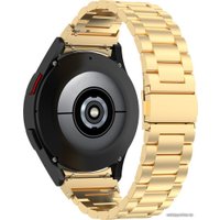 Браслет Rumi Heavy металлический для Samsung Galaxy Watch4/5/6 (20 мм, золотистый)