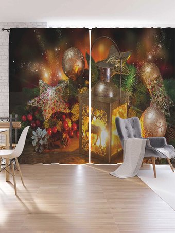 Комплект штор JoyArty Огненный сувенир Oxford DeLux 1.7x2.65 м (2 шт)