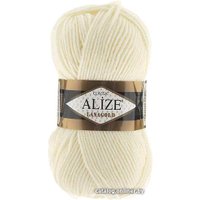 Пряжа для вязания Alize Lanagold 62 (240 м, молочный)
