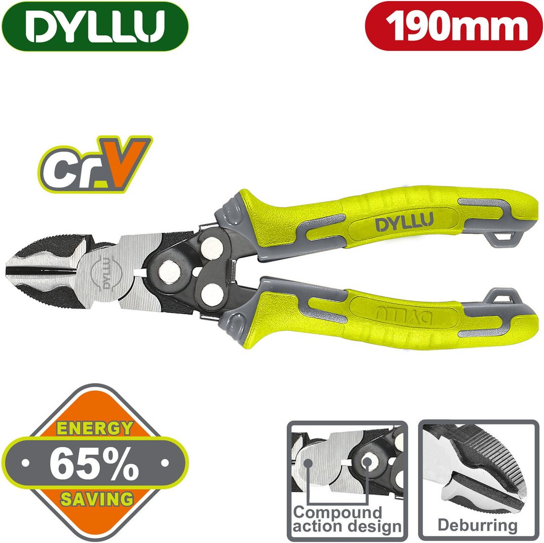 

Кусачки боковые (бокорезы) Dyllu DTPL3768