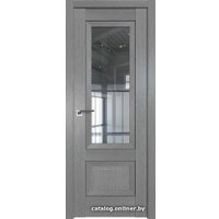 Межкомнатная дверь ProfilDoors 2.90XN L 90x200 (грувд серый/стекло прозрачное)